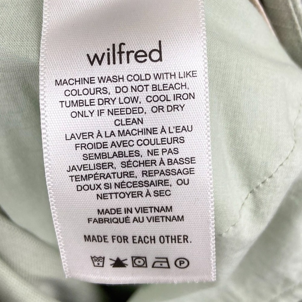 Wilfred Aritzia Wilfred Allant Linen Blend Trousers High Waist Cropped Size 12 - Picture 12 of 13